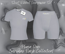 Load image into Gallery viewer, “Platinum gray” SHORT LOUNGEWEAR SET
