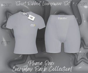 “Platinum gray” SHORT LOUNGEWEAR SET
