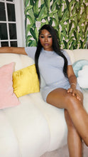 Load image into Gallery viewer, “Platinum gray” SHORT LOUNGEWEAR SET
