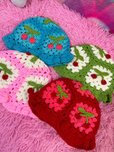 Load image into Gallery viewer, Cherry Crochet Bucket Hat
