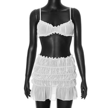Load image into Gallery viewer, “Angelic” ruffled skirt set - Certified Barb Collection
