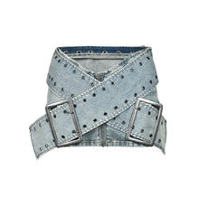 Load image into Gallery viewer, “Buckle Up”Denim Skirt Set - Certified Barb Collection
